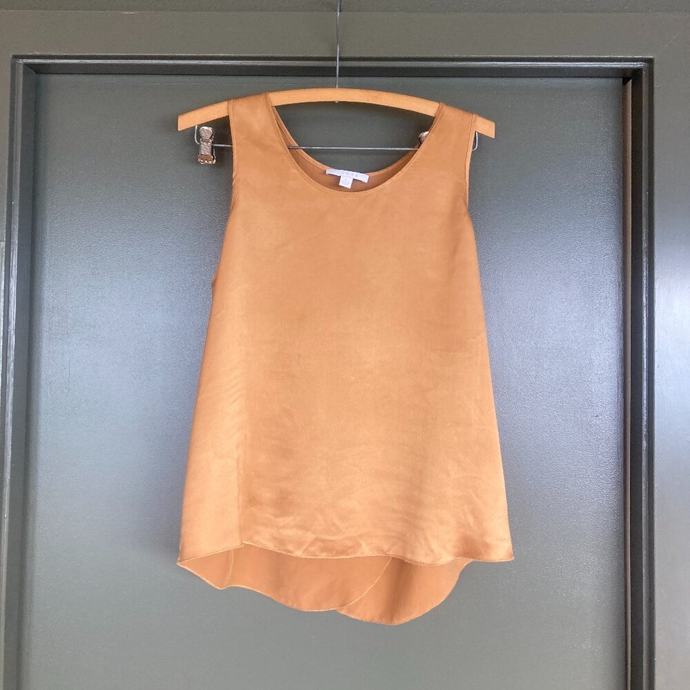 Lunya 100% silk Copper Tulip Tank ONLY Small READ!